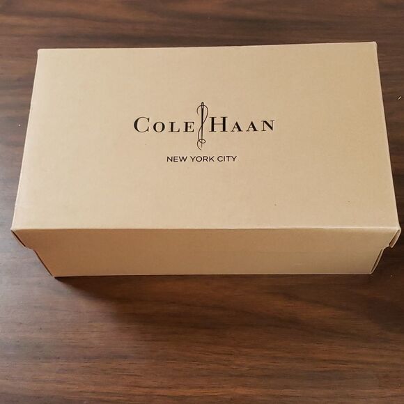 COLE HAAN Ava Open Toe Espadrille Wedges Size 8B Nike Air Technology Sole in Box - Picture 9 of 9